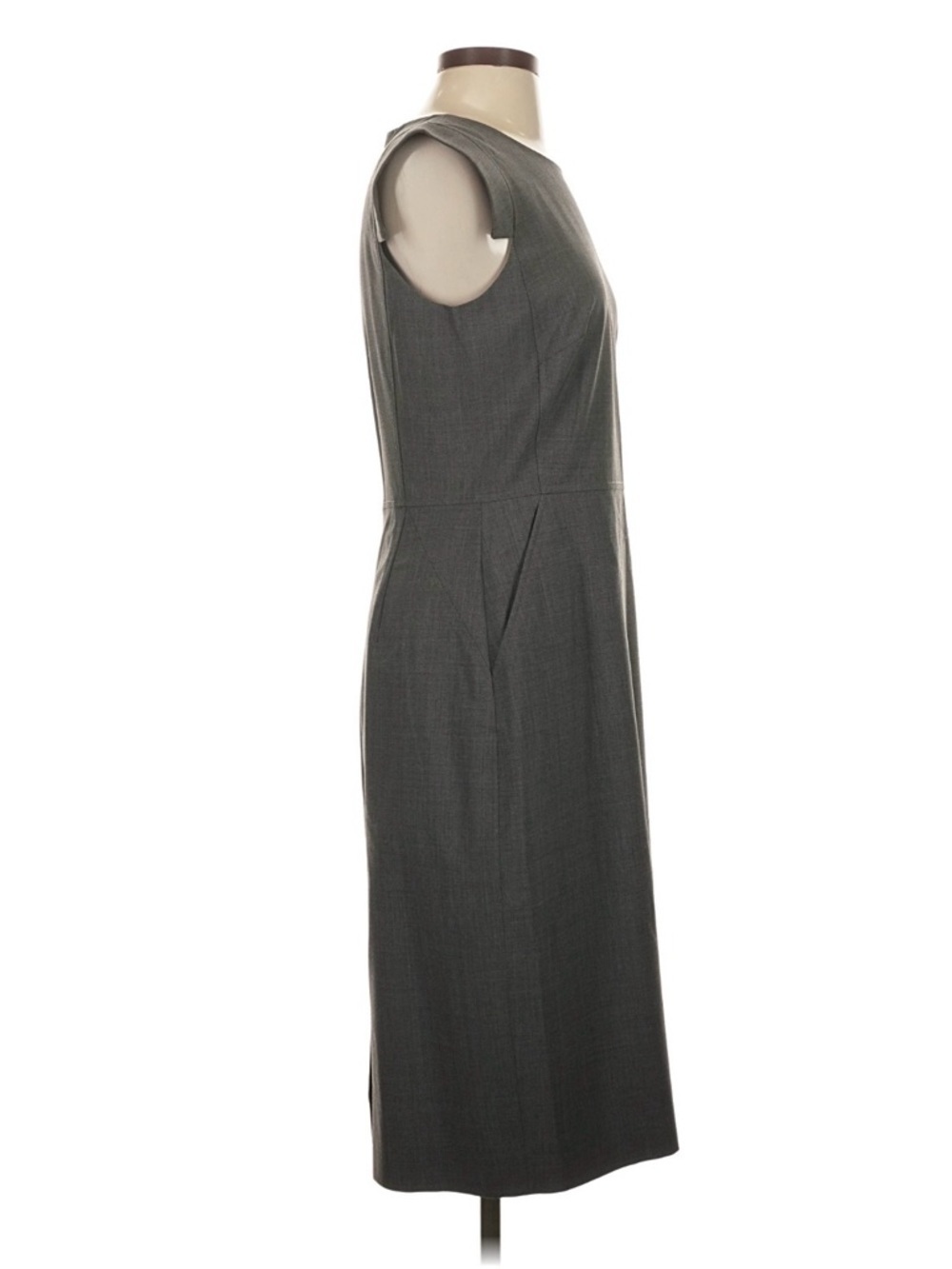 J.Crew Resume Dress in Heather Grey Stretch Wool Size 6 - Picture 6 of 11